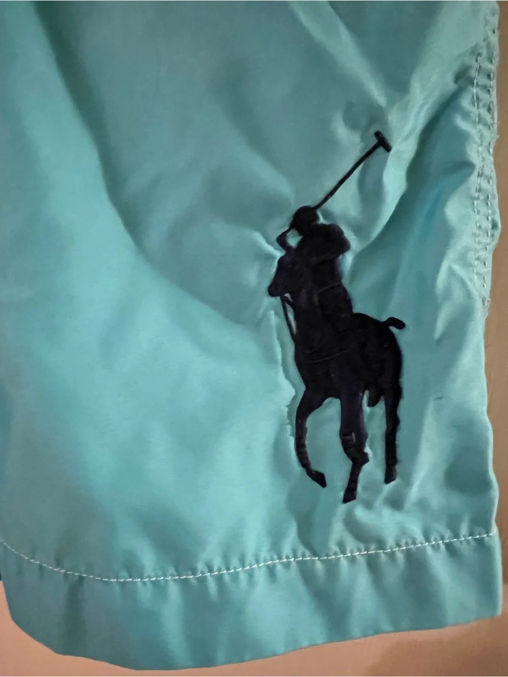 Polo Ralph Lauren VTG Boys Blue  Swimming Board Shorts Big Pony No. 3 Sz S (8)